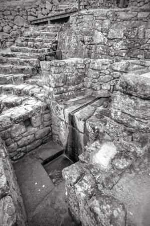The Fountain; Inca ruins, 15th cenury